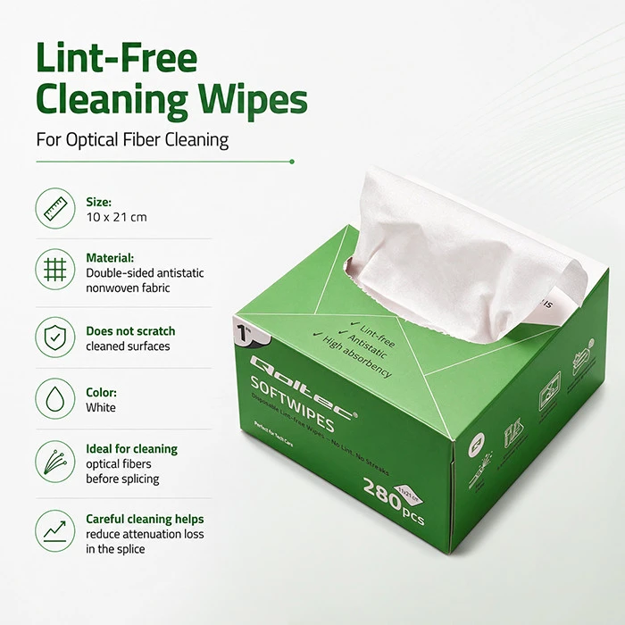 QOLTEC 54266 Qoltec Dustless servetėlės šviesolaidžiams