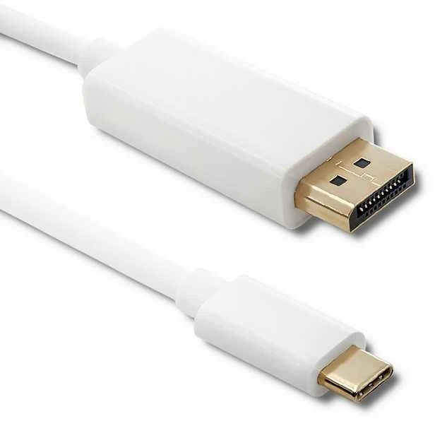 QOLTEC 50412 Qoltec DisplayPort alternatyvus režimas USB 3.1 CM / DisplayPort M 4Kx2K 1m