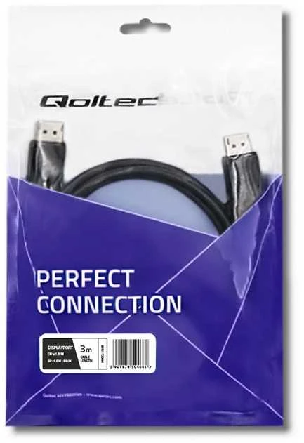 QOLTEC 50468 DisplayPort v1.3 M/DP v1.3 M 5Kx3K 3.0m