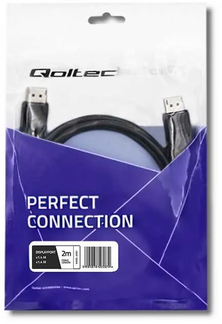 QOLTEC 50587 Qoltec DisplayPort v1.4 vyriškas / DisplayPort v1.4 vyriškas 2 m