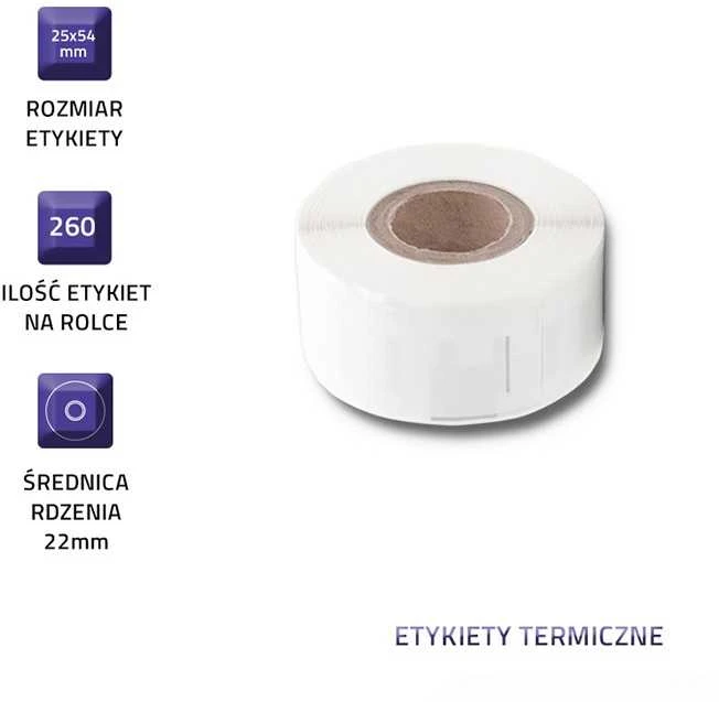 QOLTEC Labels for DYMO LW-1152 S0722520 25 x 54 mm 260 pieces