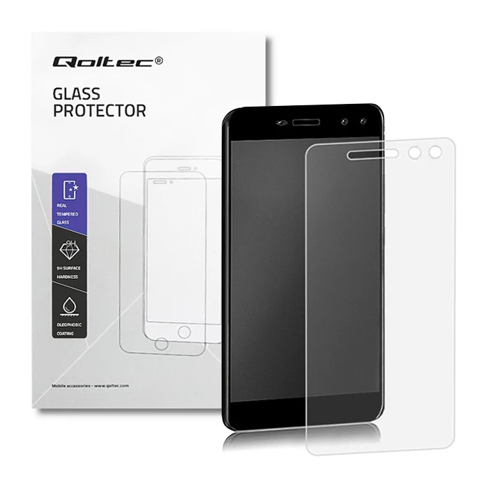 QOLTEC 51481 Qoltec Premium grūdinto stiklo ekrano apsauga, skirta Huawei Y6 2017