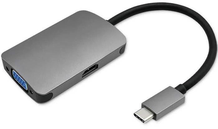 Qoltec USB-C į HDMI ir VGA adapteris
