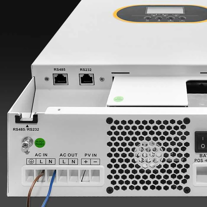 Qoltec Hybrid Off-Grid saulės keitiklis 3,5kVA| 3,5 kW | 100A | MPPT | LCD | BMS | Sine