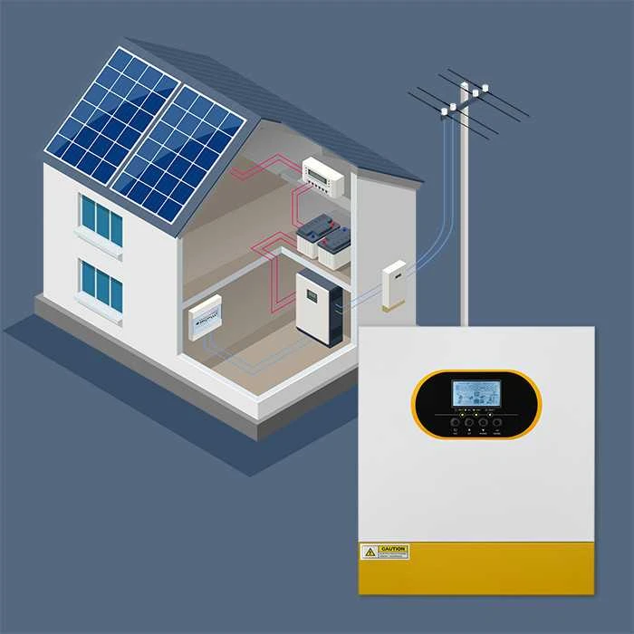 Qoltec Hybrid Off-Grid saulės keitiklis 3,5kVA| 3,5 kW | 100A | MPPT | LCD | BMS | Sine