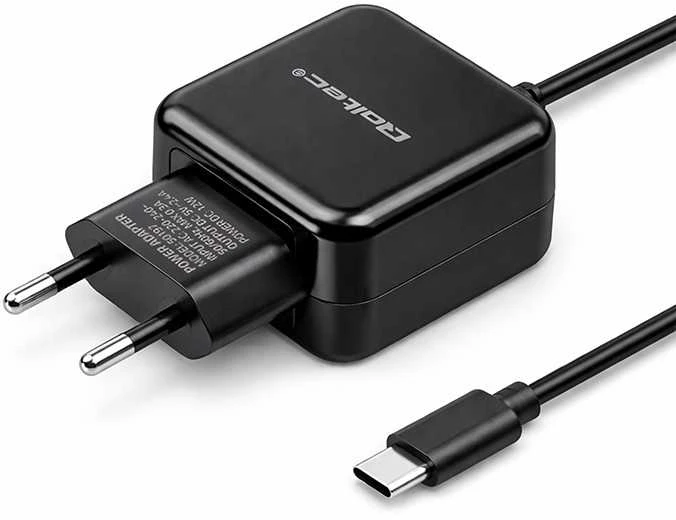 QOLTEC ikroviklis 12W 5V 2.4A USB tipa C juodas