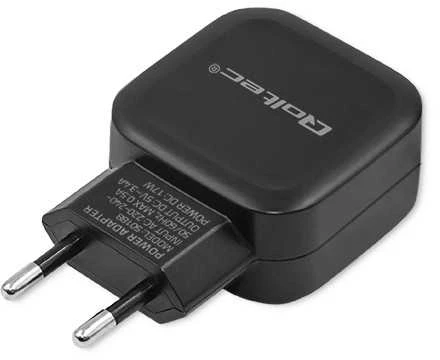 Qoltec Įkroviklis jungiama į tinklą 17W | 5V | 3.4A | 2xUSB + kabelis USB typC