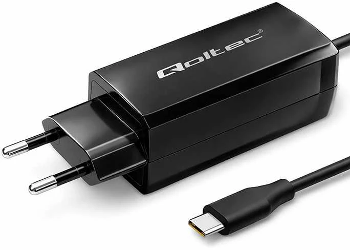 „Qoltec 52419“ 65 W „GaN“ itin greitas įkroviklis | 5–20 V | 3–3,25 A | USB-C 3.1