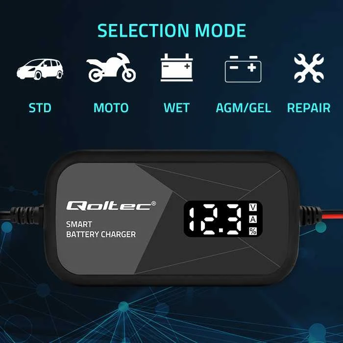 Įkroviklis 12V Qoltec 52492