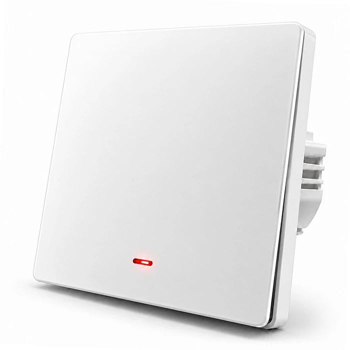 Qoltec Inteligentny 1-kanałowy jungiklis wyłacznik światła | Wi-Fi | Timer | Tuya | Smart life | Baltas