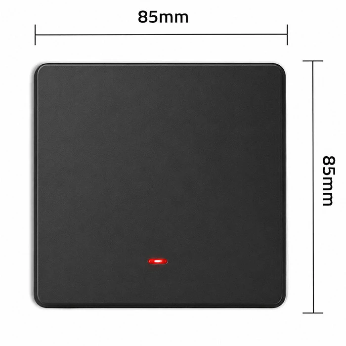 Qoltec Inteligentny 1-kanałowy jungiklis wyłącznik światła | Wi-Fi | Timer | Tuya | Smart life | Juodas