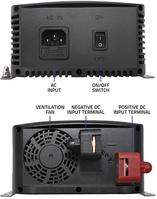QOLTEC 51959 Smart Monolith įkroviklis LiFePO4 AGM GEL SLA akumuliatoriams / 20A / 12V