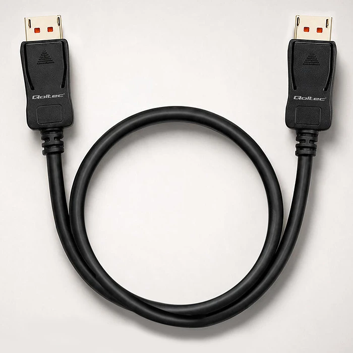 Qoltec Kabelis DisplayPort v2.1 męski | DisplayPort v2.1 męski | 8K | 54G | 0.5m