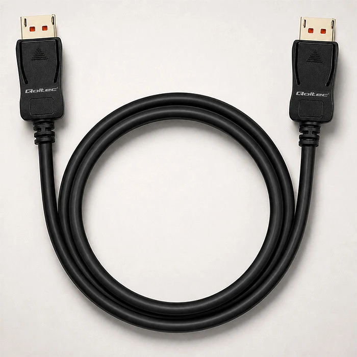 Qoltec Kabelis DisplayPort v2.1 męski | DisplayPort v2.1 męski | 8K | 54G | 2m