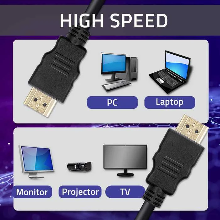 Qoltec HDMI kabelis A vyr. – A vyr. 3 m