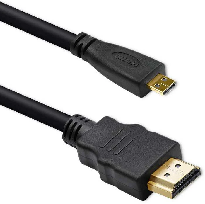 HDMI į Micro HDMI laidas su aukso spalvos jungtimis