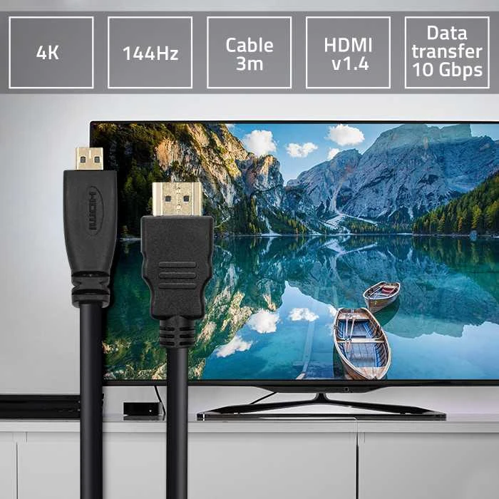 Qoltec HDMI į Micro HDMI laidas su techninėmis specifikacijomis
