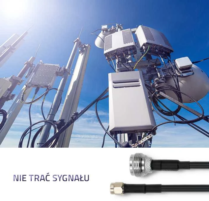 QOLTEC 57030 RG58 bendraašis kabelis N, RP-SMA kištukas, 1 m
