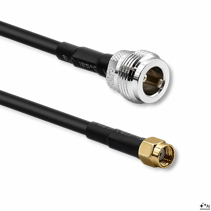 QOLTEC 57030 RG58 bendraašis kabelis N, RP-SMA kištukas, 1 m