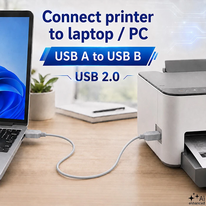 QOLTEC 50395 Qoltec kabelis USB 2.0 tipo A kištukas USB B kištukas 1m