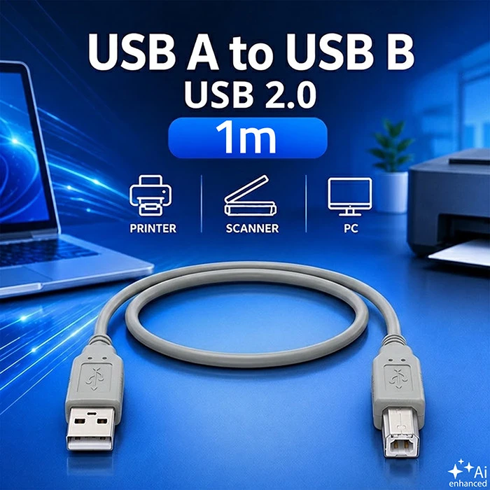 QOLTEC 50395 Qoltec kabelis USB 2.0 tipo A kištukas USB B kištukas 1m
