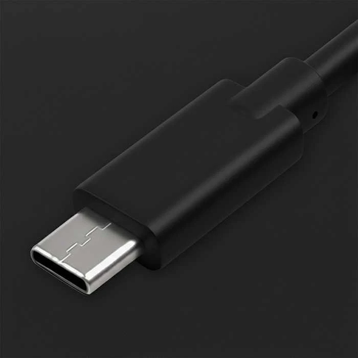 QOLTEC 52343 USB 2.0 cable type C male USB 2.0 type C male 1.4m Juodas