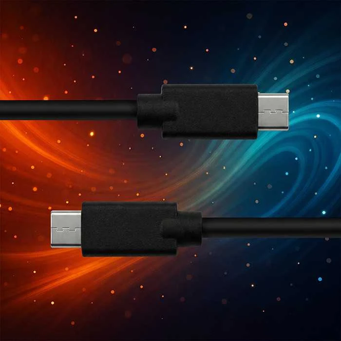 QOLTEC 52348 USB 2.0 cable type C male USB 2.0 type C male 3m Juodas