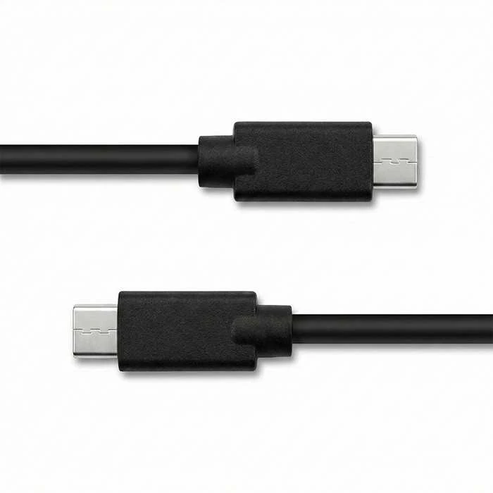 QOLTEC 52347 USB 2.0 cable type C male USB 2.0 type C male 2.5m Juodas