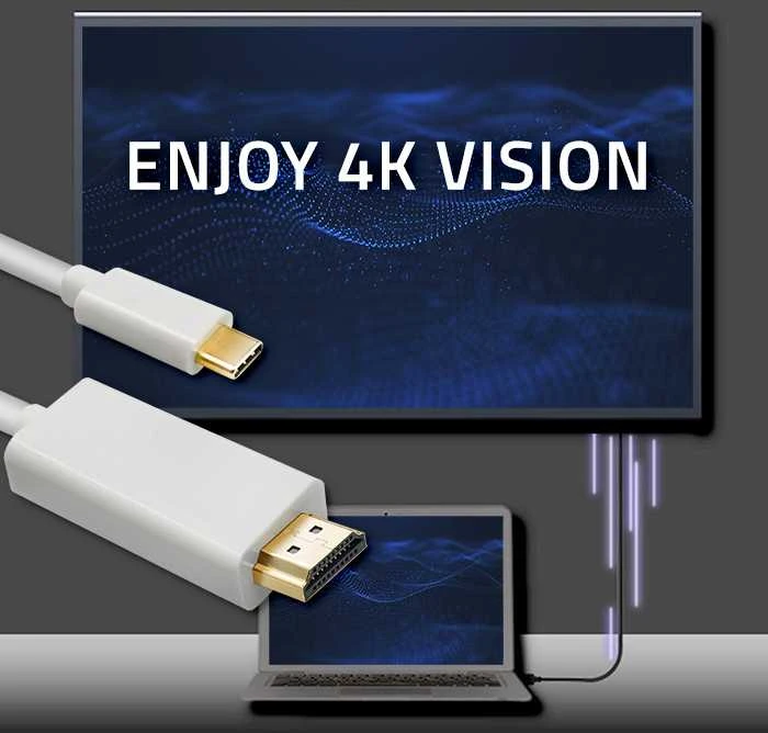 QOLTEC 50414 Qoltec DisplayPort alternatyvus režimas USB 3.1 CM / HDMI AM 4Kx2K 1m