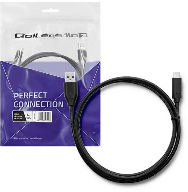 QOLTEC 50491 kabelis USB 3.1 tipo C kištukas USB 3.0 A kištukas 1,2 m