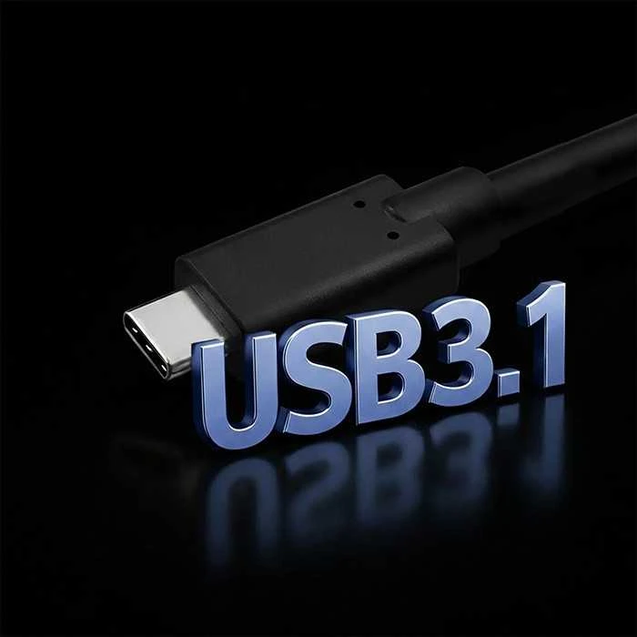 QOLTEC 52353 USB 3.1 type C male cable USB 3.1 type C male 3m Juodas