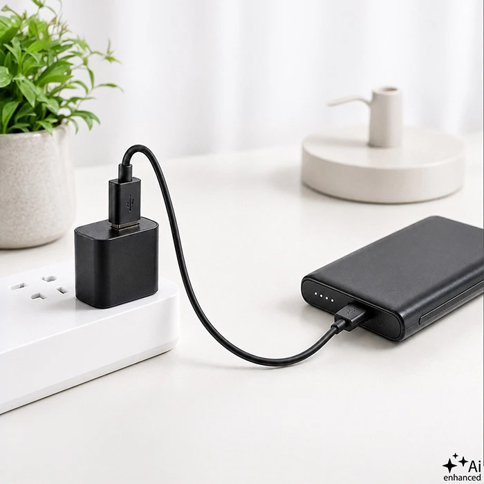 Qoltec USB A vyr. – micro USB B vyr. kabelis 1 m