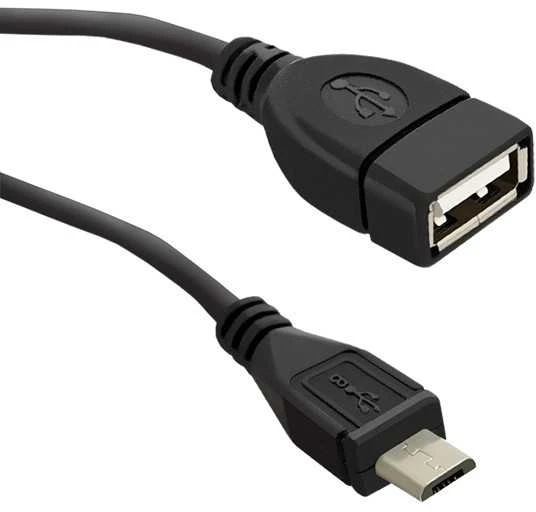 QOLTEC 50404 Qoltec Cable USB OTG 2.0 A female Micro USB B male 0.2m