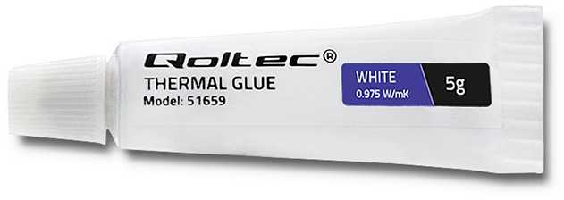 QOLTEC 51659 Qoltec terminiai klijai 0,975 W/m-K | 5g | baltas