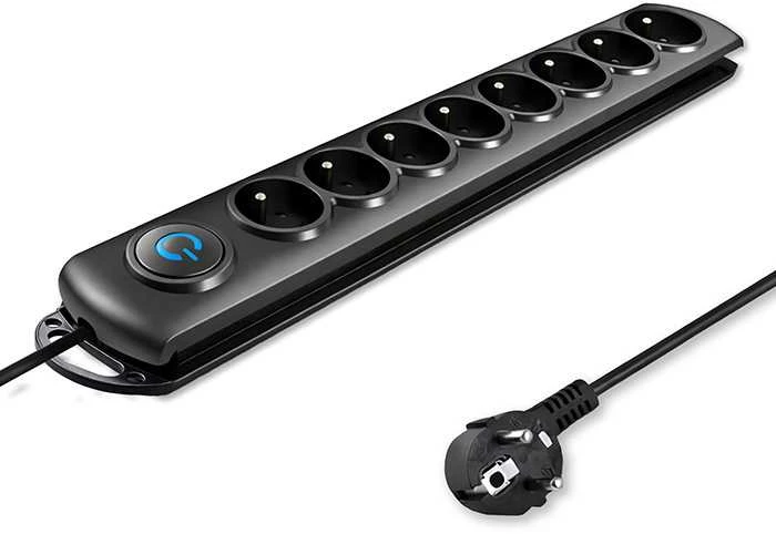 QOLTEC 50114 Viršįtampių apsauga 8 maitinimo lizdas 3,0m