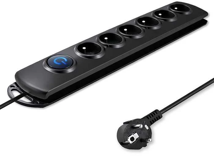 QOLTEC 50112 Surge Protector 6 maitinimo lizdas 3,0m