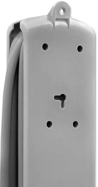 QOLTEC 50165 Apsaugos nuo viršįtampių Quick Switch 6 lizdai pilka 1.8m