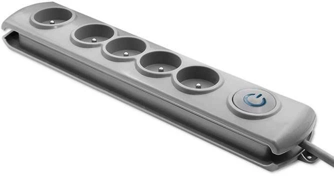 QOLTEC Apsauga nuo viršįtampių Quick Switch 5 lizdai 1.8m pilka