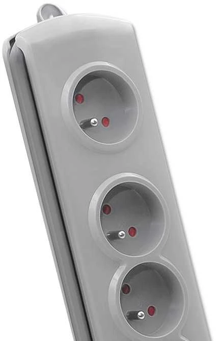 QOLTEC Apsauga nuo viršįtampių Quick Switch 5 lizdai 1.8m pilka