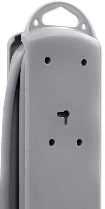 QOLTEC 50163 Apsaugos nuo viršįtampių Quick Switch 4 lizdai pilka 1,5m