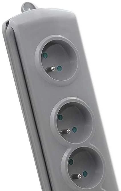 QOLTEC Apsauga nuo viršįtampių Quick Switch 5 lizdai 3m pilka