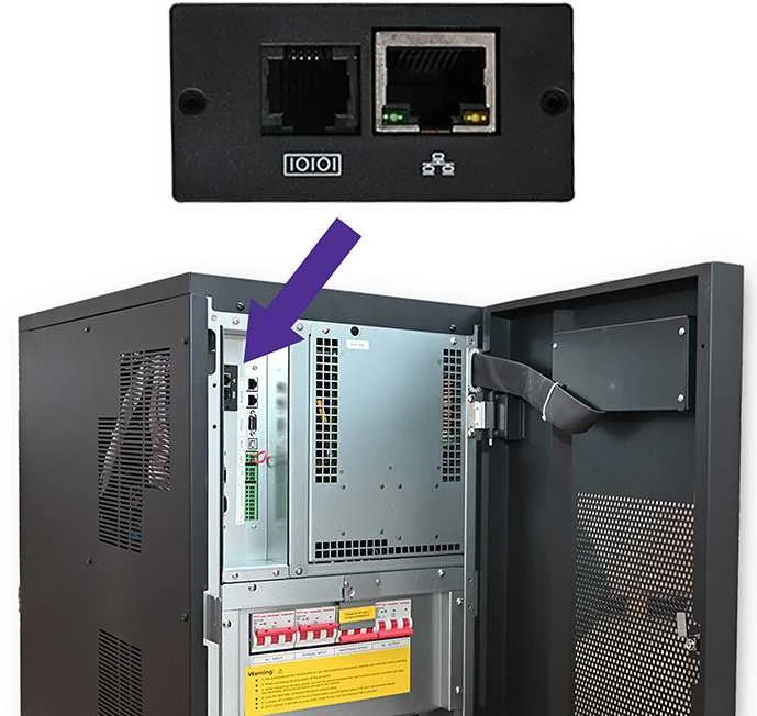 Qoltec Atsarginis maitinimo šaltinis UPS 3 fazių | 20kVA | 16KW | LCD | EPO | SNMP | USB | On-line | Žemo dažnio