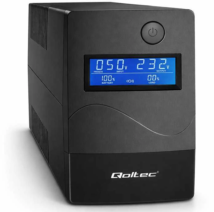 QOLTEC 53978 UPS Monolith 650VA 360W LCD USB RJ45
