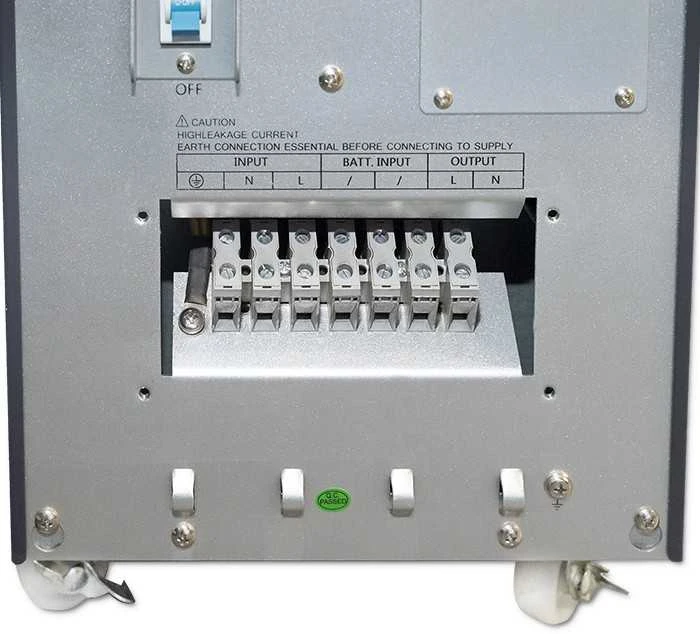 QOLTEC 53044 Qoltec Nepertraukiamas maitinimo šaltinis On-line 10KVA 8kW LCD USB