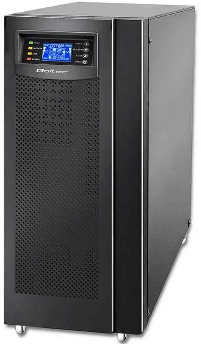 QOLTEC 53044 Qoltec Nepertraukiamas maitinimo šaltinis On-line 10KVA 8kW LCD USB