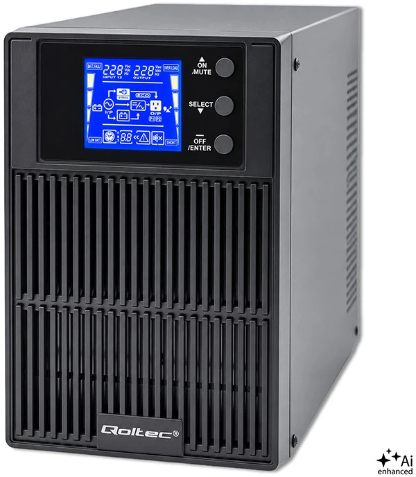 Maitinimo šaltinis Qoltec 53042 (MT, 1000VA)