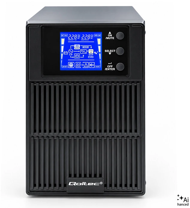 Maitinimo šaltinis Qoltec 53042 (MT, 1000VA)