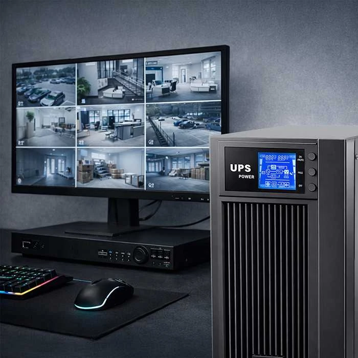 Qoltec Nepertraukiamo maitinimo šaltinis On-line 3KVA 2.4kW LCD USB