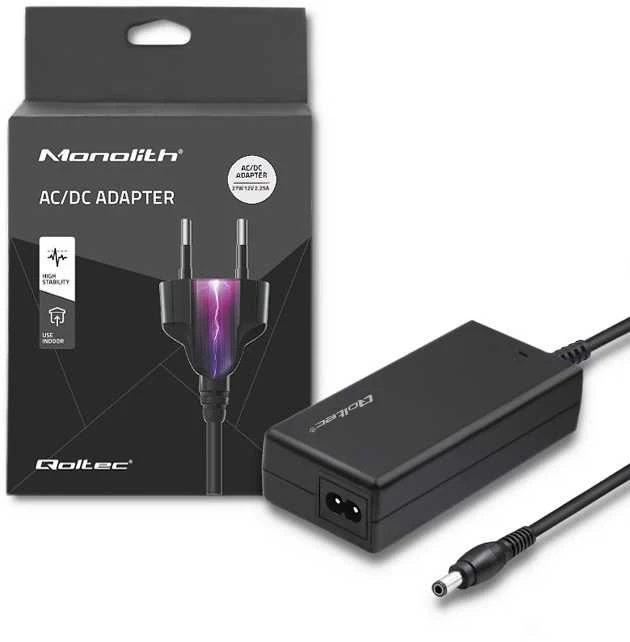 Qoltec 27W maitinimo adapteris su pakuote