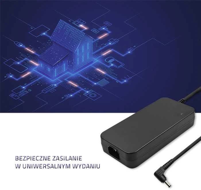 QOLTEC 51532 Nešiojamas kompiuteris AC power adapter Asus 180W 19.5V 9.23A 5.5 2.5